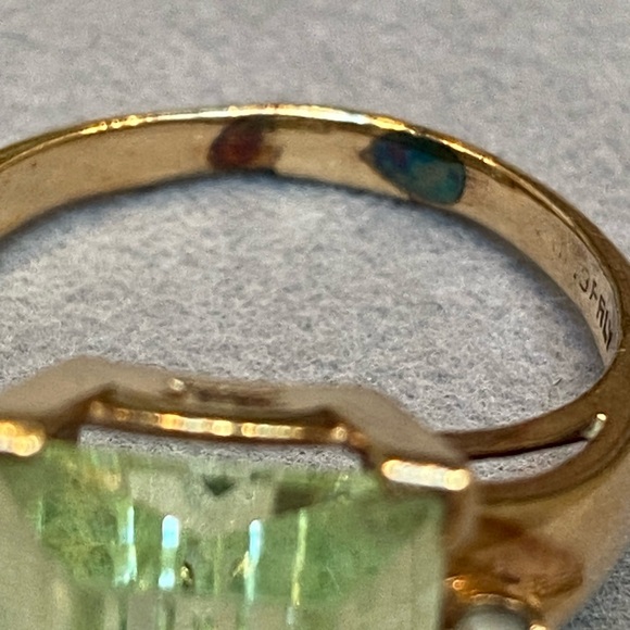 Vintage 10k Gold Cocktail Ring size 8. Marked 10k - Picture 12 of 12
